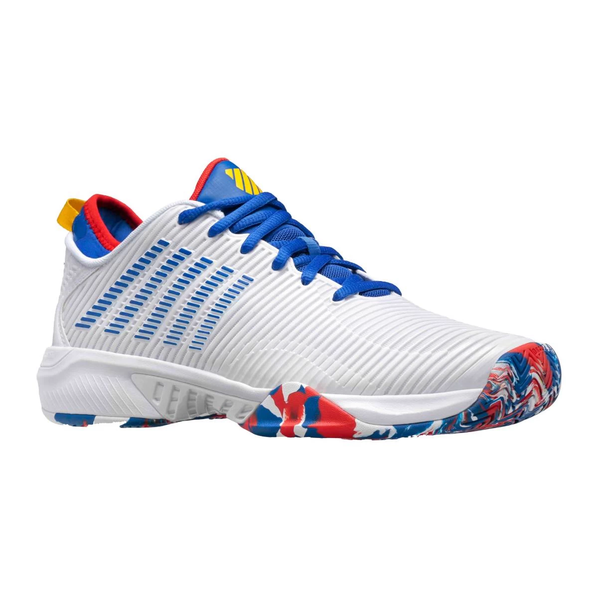 K-Swiss Hypercourt Supreme Men's Tennis Shoe (White/Classic Blue/Berry Red) 8 K-Swiss Hypercourt Supreme Men's Tennis Shoe (White/Classic Blue/Berry Red) - Image 6