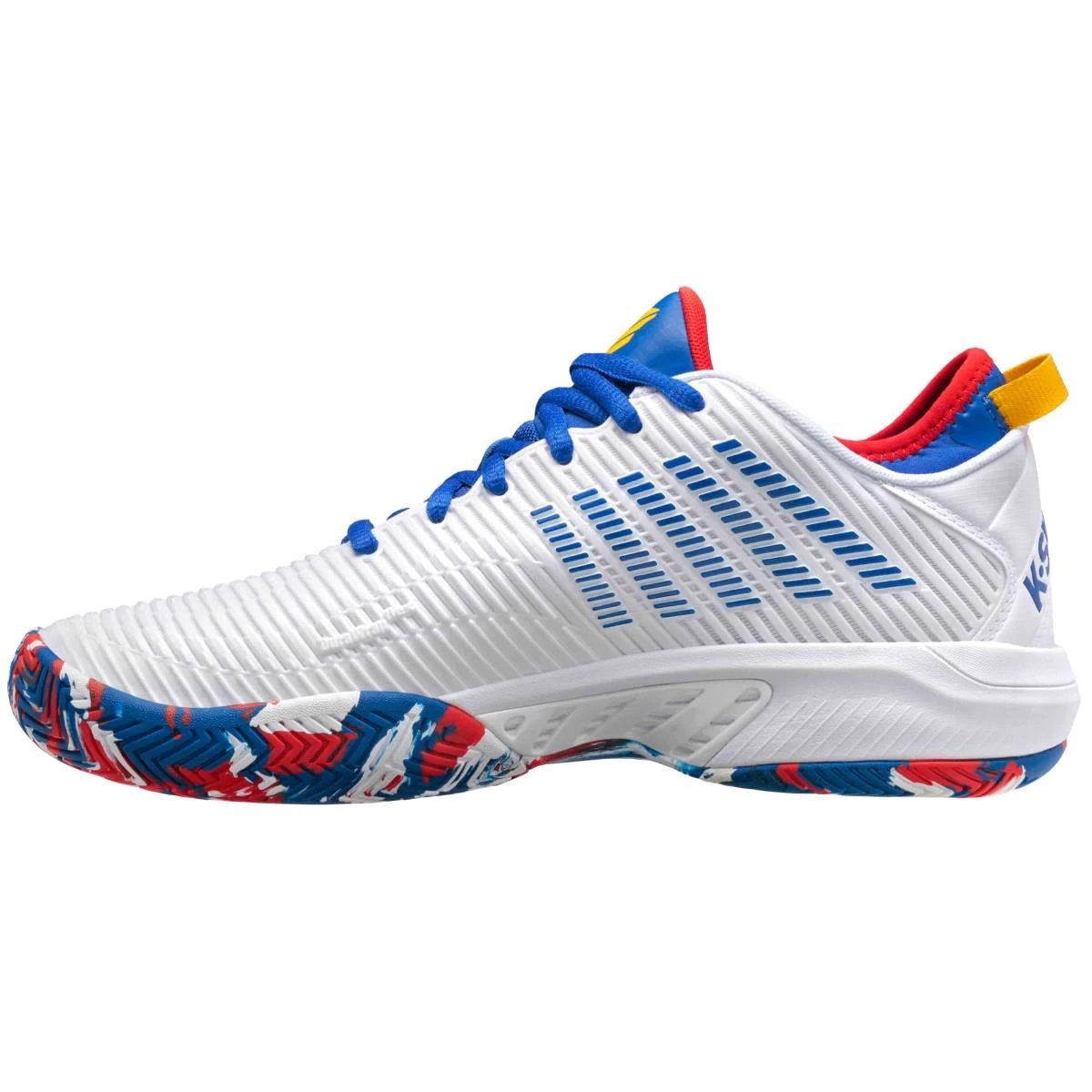 K-Swiss Hypercourt Supreme Men's Tennis Shoe (White/Classic Blue/Berry Red) 5 K-Swiss Hypercourt Supreme Men's Tennis Shoe (White/Classic Blue/Berry Red) - Image 3