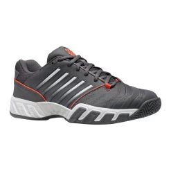K-Swiss BigShot Light 4 Men's Tennis Shoe (Asphalt/White/Orange) 13 K-Swiss BigShot Light 4 Men's Tennis Shoe (Asphalt/White/Orange) -Racquet Equipment Shop 06989 010.01