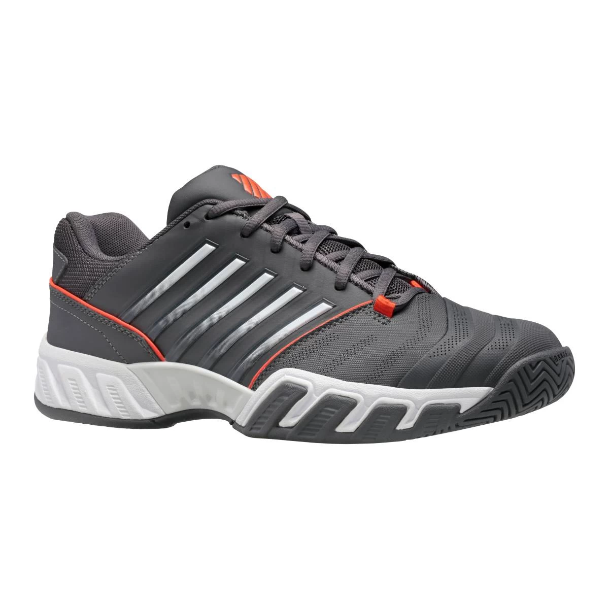 K-Swiss BigShot Light 4 Men's Tennis Shoe (Asphalt/White/Orange) 7 K-Swiss BigShot Light 4 Men's Tennis Shoe (Asphalt/White/Orange) - Image 5