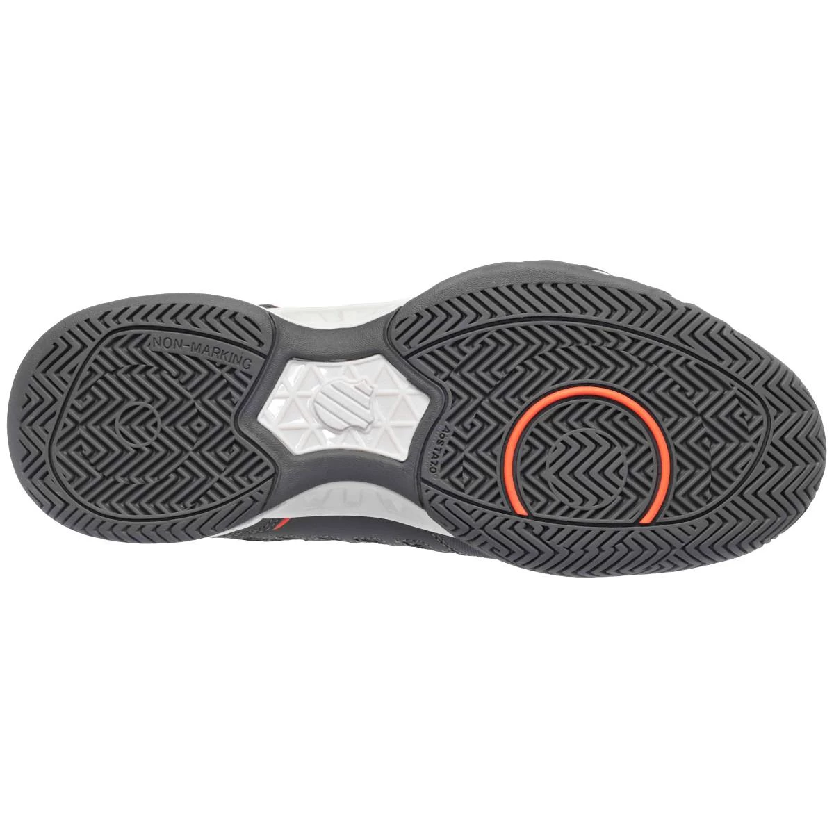 K-Swiss BigShot Light 4 Men's Tennis Shoe (Asphalt/White/Orange) 5 K-Swiss BigShot Light 4 Men's Tennis Shoe (Asphalt/White/Orange) - Image 3