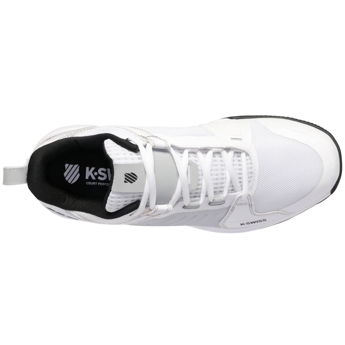 K-Swiss Ultrashot Team Men's Tennis Shoe (White/Black) 6 K-Swiss Ultrashot Team Men's Tennis Shoe (White/Black) - Image 4