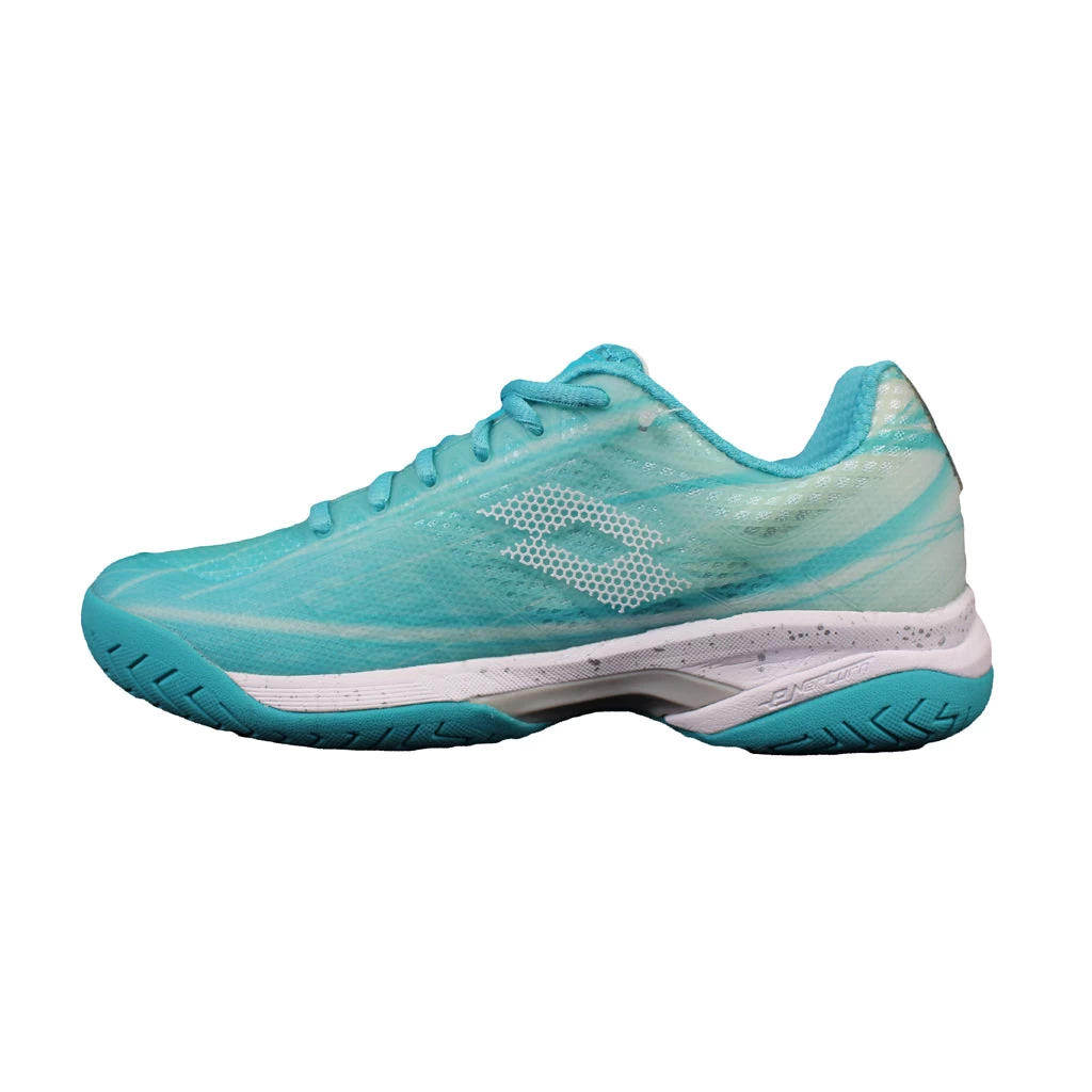 Lotto Mirage 300 Speed Women's Tennis Shoe (Blue/White/Silver) 5 Lotto Mirage 300 Speed Women's Tennis Shoe (Blue/White/Silver) - Image 3