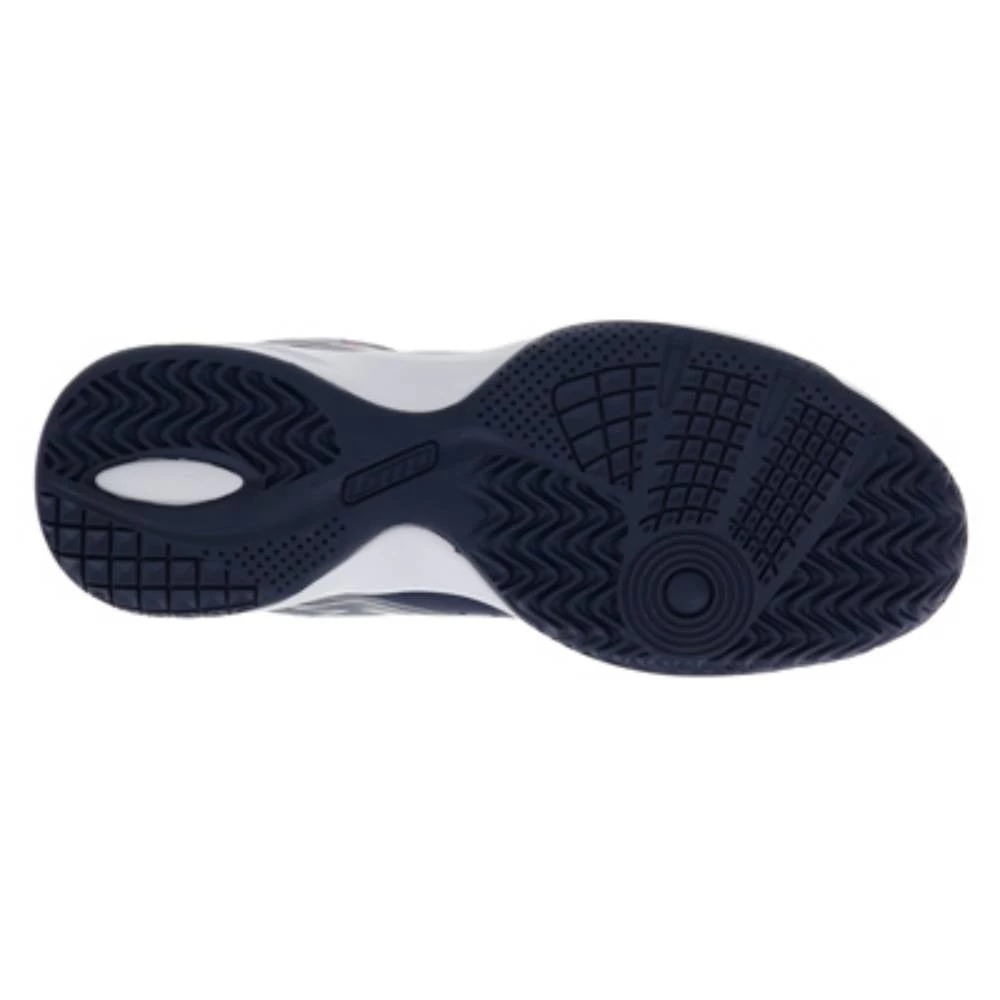 Lotto Space 600 II Men's Tennis Shoe (All White/Navy Blue) 4 Lotto Space 600 II Men's Tennis Shoe (All White/Navy Blue) - Image 2