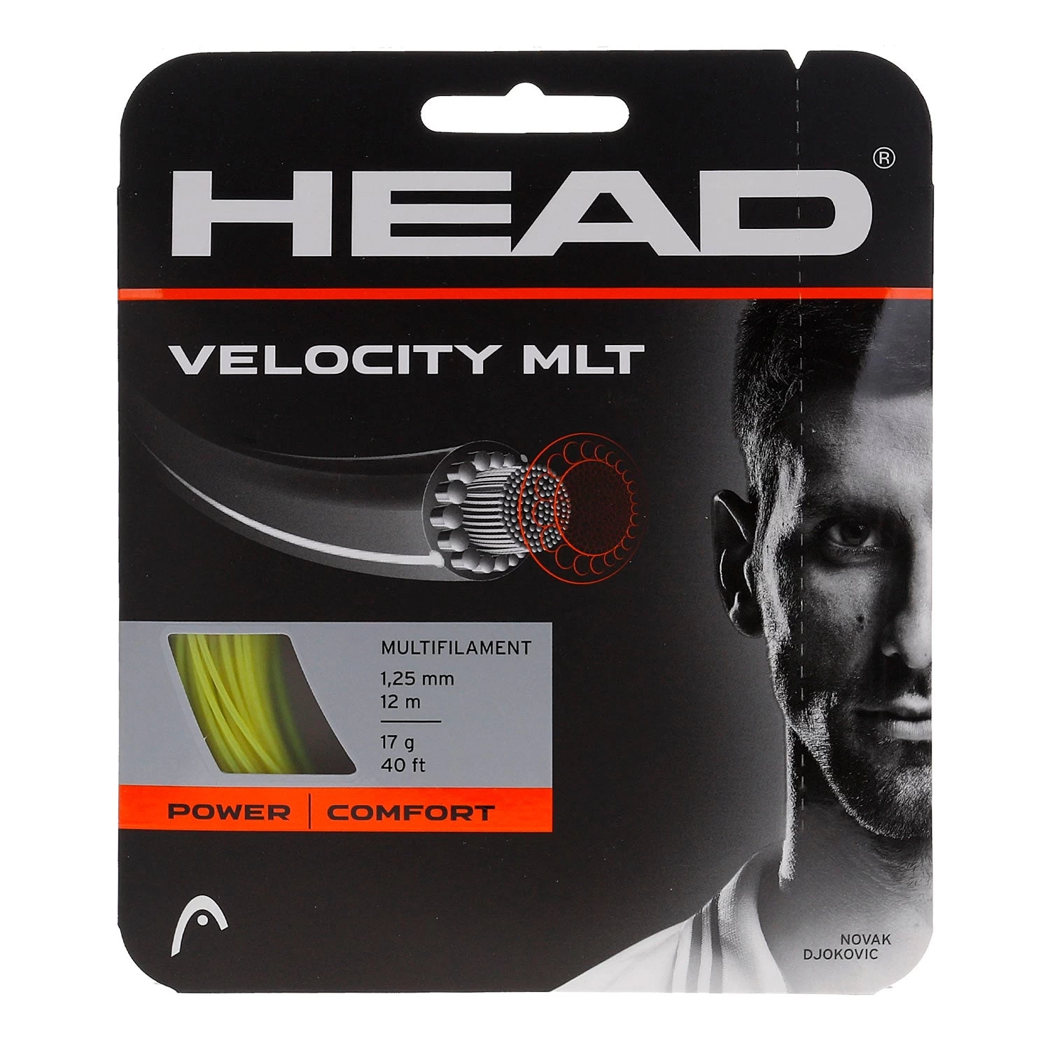 Head Velocity MLT 17/1.25 Tennis String (Yellow) 3 Head Velocity MLT 17/1.25 Tennis String (Yellow)