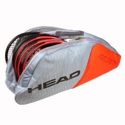 Head Radical Combi 6 Pack Racquet Bag (Grey/Orange) 9 Head Radical Combi 6 Pack Racquet Bag (Grey/Orange) -Racquet Equipment Shop 283521 2