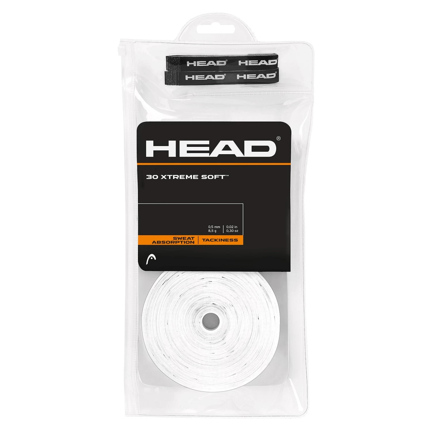 Head Xtreme Soft Overgrip 30 Pack (White) 3 Head Xtreme Soft Overgrip 30 Pack (White)