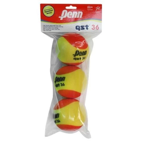 Penn QST 36 Foam Red Junior Tennis Balls 3 Pack 3 Penn QST 36 Foam Red Junior Tennis Balls 3 Pack
