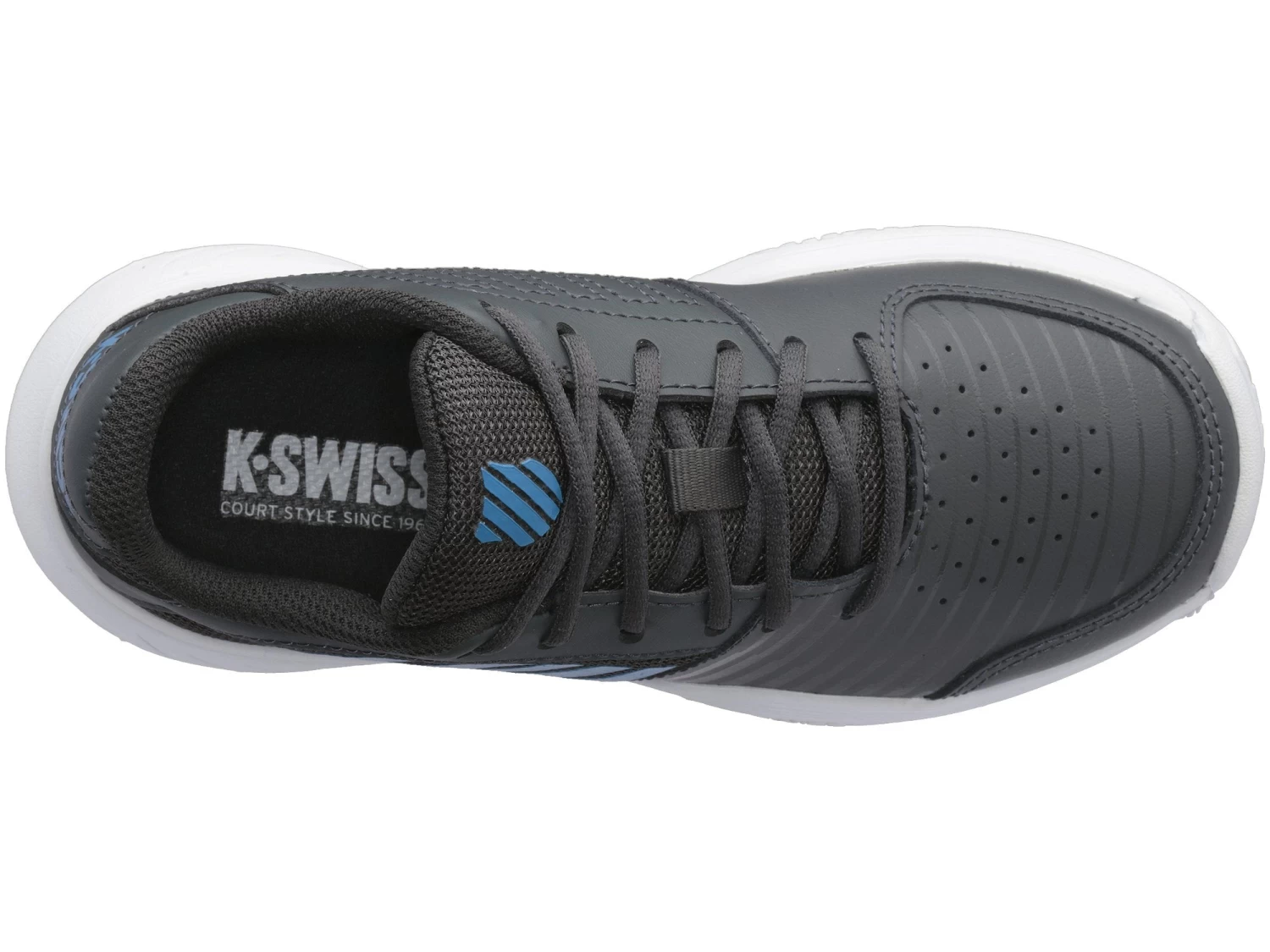 K-Swiss Court Express OMNI Junior Tennis Shoe (Black/Blue) 4 K-Swiss Court Express OMNI Junior Tennis Shoe (Black/Blue) - Image 2