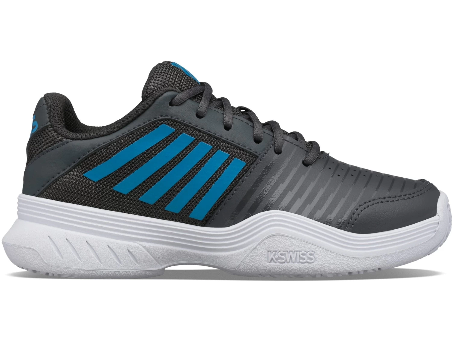 K-Swiss Court Express OMNI Junior Tennis Shoe (Black/Blue) 3 K-Swiss Court Express OMNI Junior Tennis Shoe (Black/Blue)