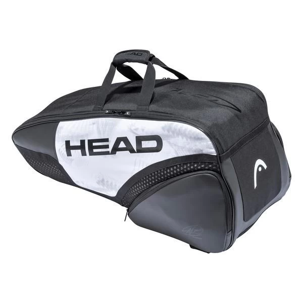 Head Djokovic Combi 6 Pack Racquet Bag (White/Black) 3 Head Djokovic Combi 6 Pack Racquet Bag (White/Black)