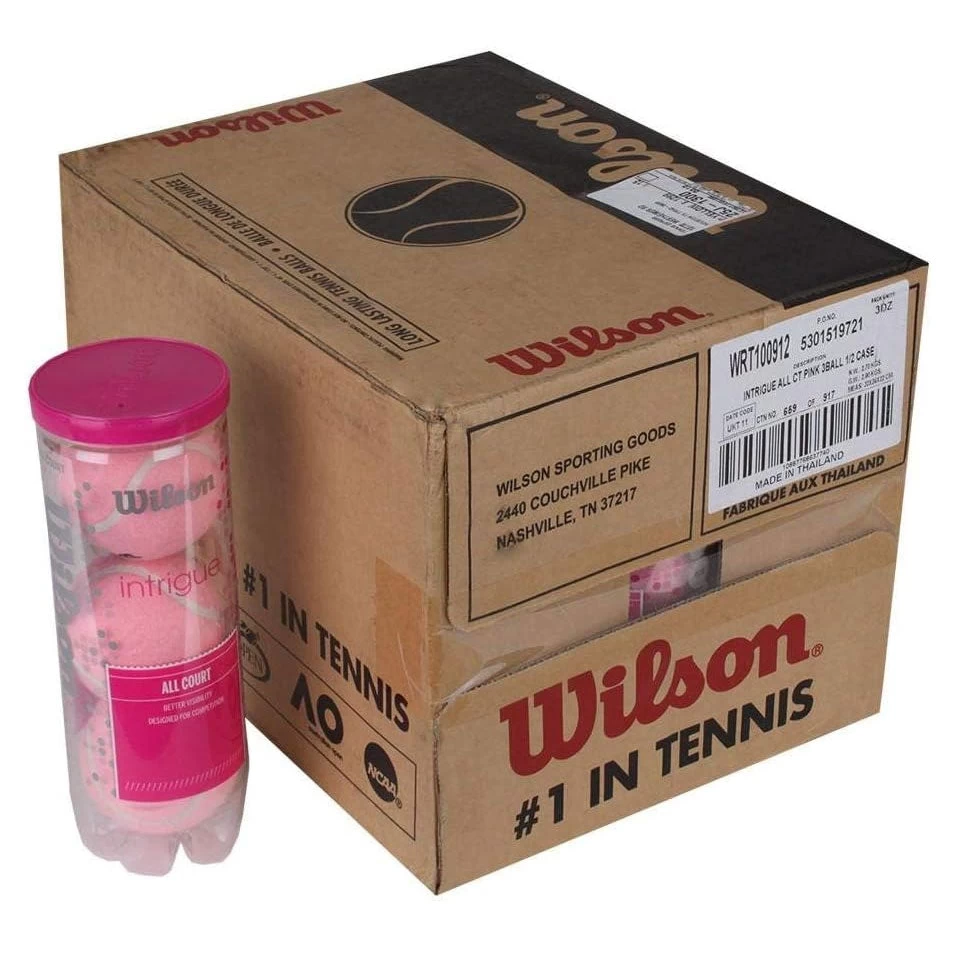 Wilson Intrigue All Court Pink Tennis Balls - 12 Can Case 5 Wilson Intrigue All Court Pink Tennis Balls - 12 Can Case - Image 3