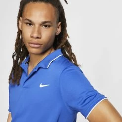 Nike Men's Court Dri-Fit Team Polo (Blue/White) -Racquet Equipment Shop 939137 480 PHSYM001 1000