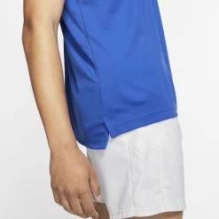 Nike Men's Court Dri-Fit Team Polo (Blue/White) -Racquet Equipment Shop 939137 480 PHSYM002 1000