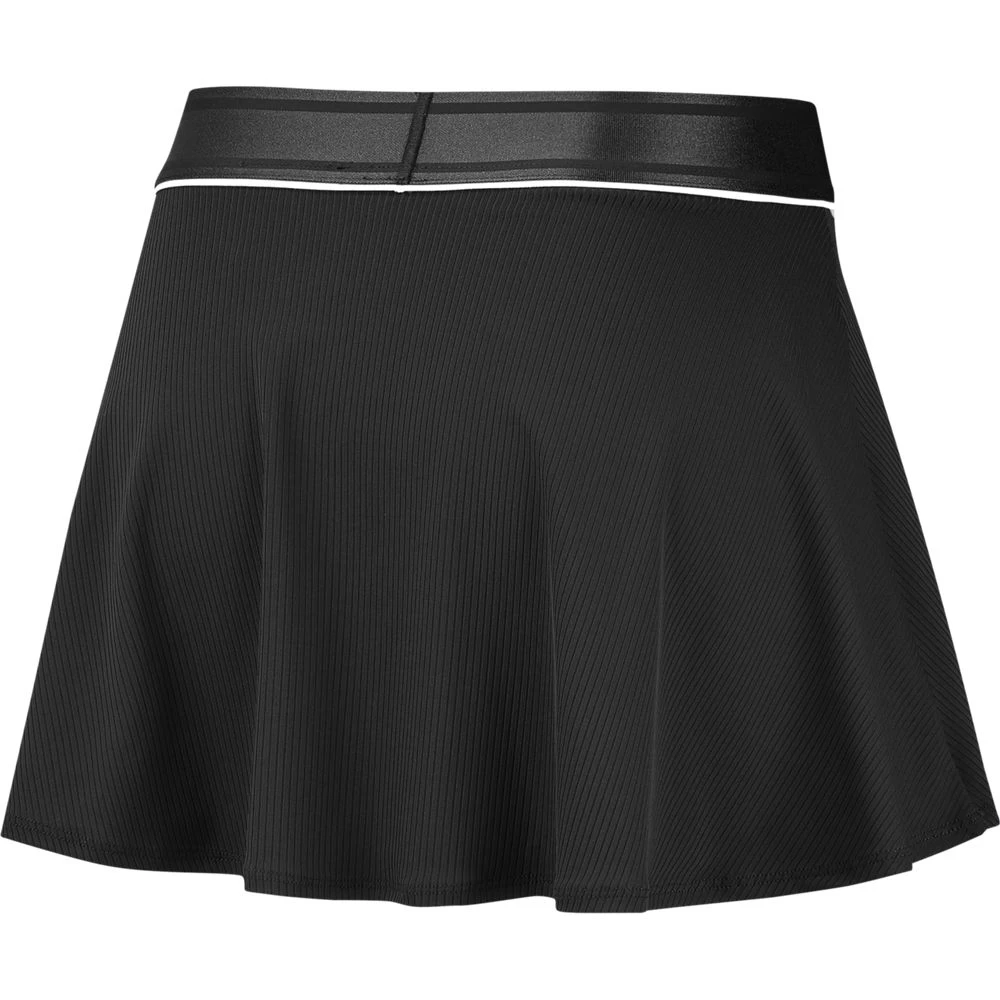Nike Women's Court Dri-Fit Summer Flouncy Skirt (Black/White) 4 Nike Women's Court Dri-Fit Summer Flouncy Skirt (Black/White) - Image 2