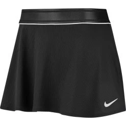 Nike Women's Court Dri-Fit Summer Flouncy Skirt (Black/White)