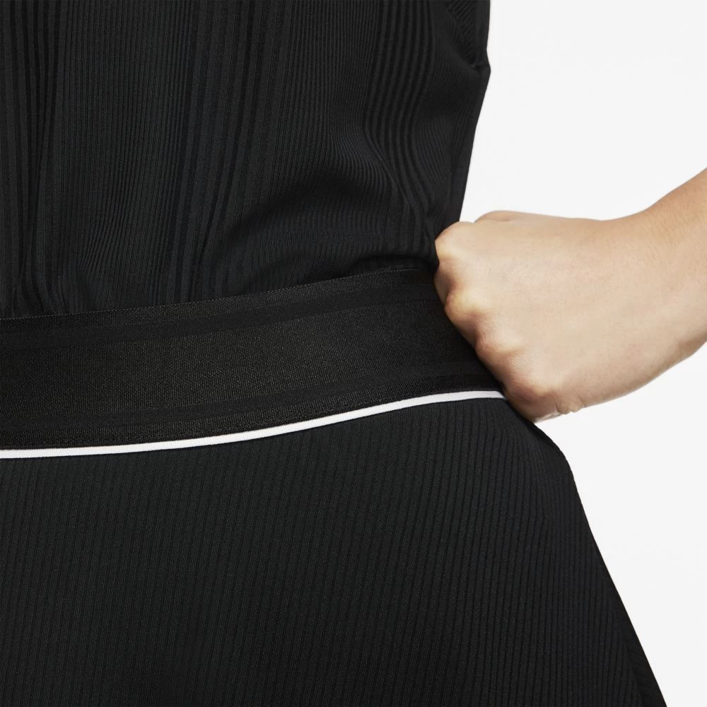 Nike Women's Court Dri-Fit Summer Flouncy Skirt (Black/White) 8 Nike Women's Court Dri-Fit Summer Flouncy Skirt (Black/White) - Image 6