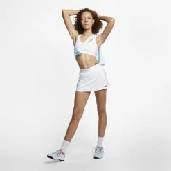 Nike Women's Dry Skirt (White) 9 Nike Women's Dry Skirt (White) -Racquet Equipment Shop 939320 100 PHSYD001 600