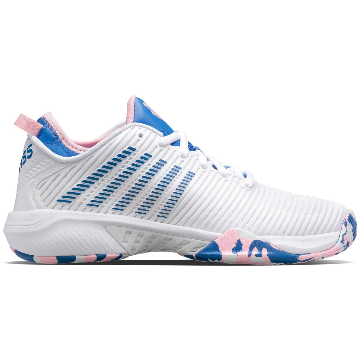 K-Swiss Hypercourt Supreme Women's Tennis Shoe (White/Star Sapphire/Orchid Pink) 3 K-Swiss Hypercourt Supreme Women's Tennis Shoe (White/Star Sapphire/Orchid Pink)
