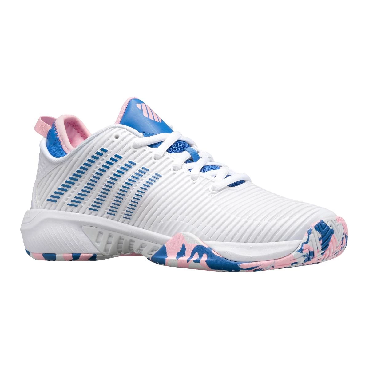 K-Swiss Hypercourt Supreme Women's Tennis Shoe (White/Star Sapphire/Orchid Pink) 8 K-Swiss Hypercourt Supreme Women's Tennis Shoe (White/Star Sapphire/Orchid Pink) - Image 6