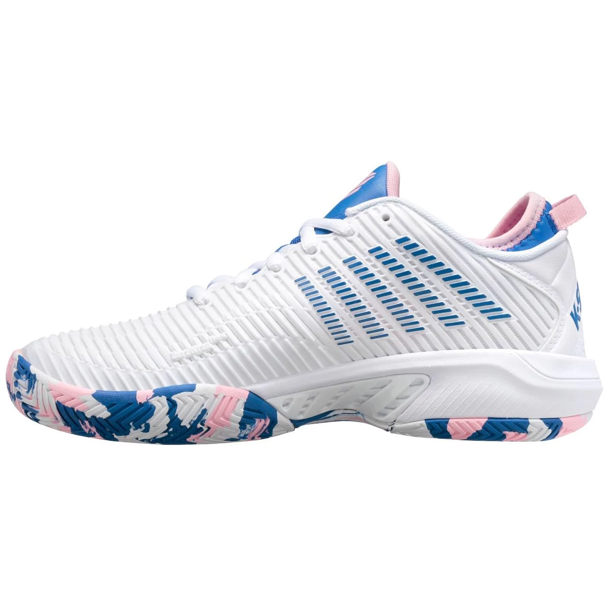 K-Swiss Hypercourt Supreme Women's Tennis Shoe (White/Star Sapphire/Orchid Pink) 4 K-Swiss Hypercourt Supreme Women's Tennis Shoe (White/Star Sapphire/Orchid Pink) - Image 2