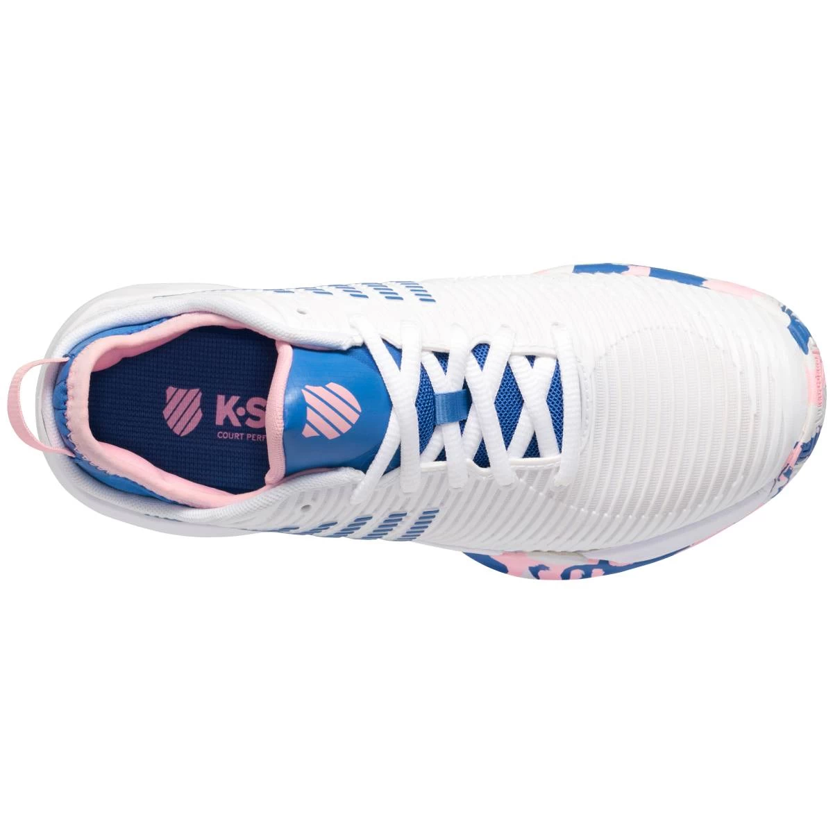 K-Swiss Hypercourt Supreme Women's Tennis Shoe (White/Star Sapphire/Orchid Pink) 6 K-Swiss Hypercourt Supreme Women's Tennis Shoe (White/Star Sapphire/Orchid Pink) - Image 4