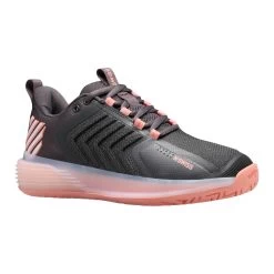 K-Swiss Ultrashot 3 Women's Tennis Shoe (Asphalt/Peach/White) -Racquet Equipment Shop 96988 007.01