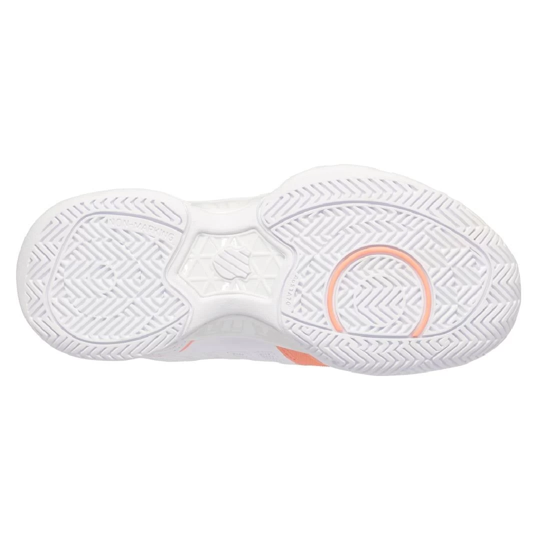 K-Swiss Bigshot Light 4 Women's Tennis Shoe (White/Peach) 5 K-Swiss Bigshot Light 4 Women's Tennis Shoe (White/Peach) - Image 3