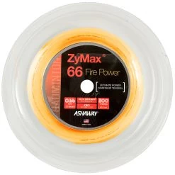 Ashaway Zymax 66 Fire Power Badminton String Reel (Orange)