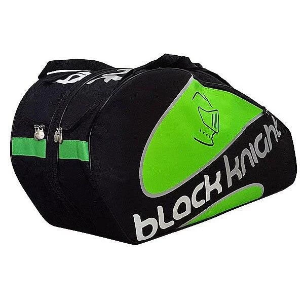 Black Knight Triple Racquet Bag (Black/Green) 3 Black Knight Triple Racquet Bag (Black/Green)