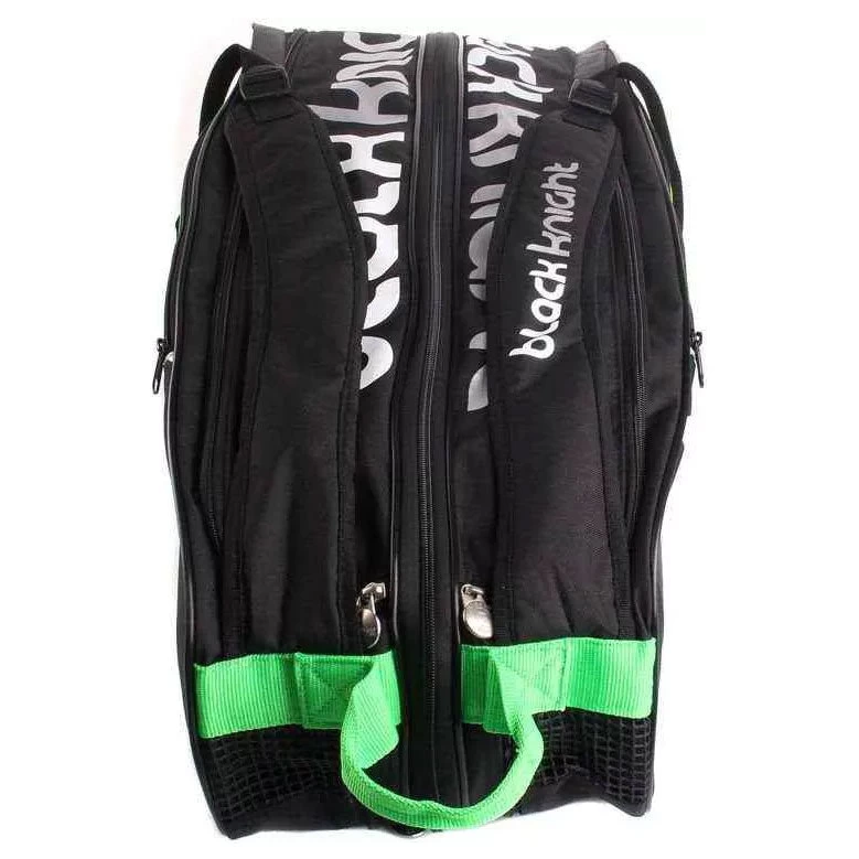 Black Knight Triple Racquet Bag (Black/Green) 4 Black Knight Triple Racquet Bag (Black/Green) - Image 2