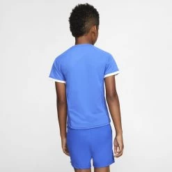 Nike Boy's Court Dri-Fit Top (Blue) -Racquet Equipment Shop CD6131 480 PHSBM001 1000