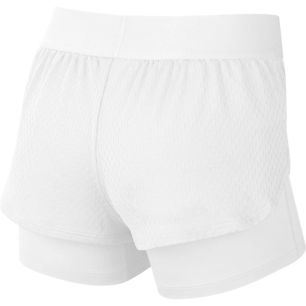 Nike Girl's Court Dri-Fit Flex Shorts (White) 4 Nike Girl's Court Dri-Fit Flex Shorts (White) - Image 2