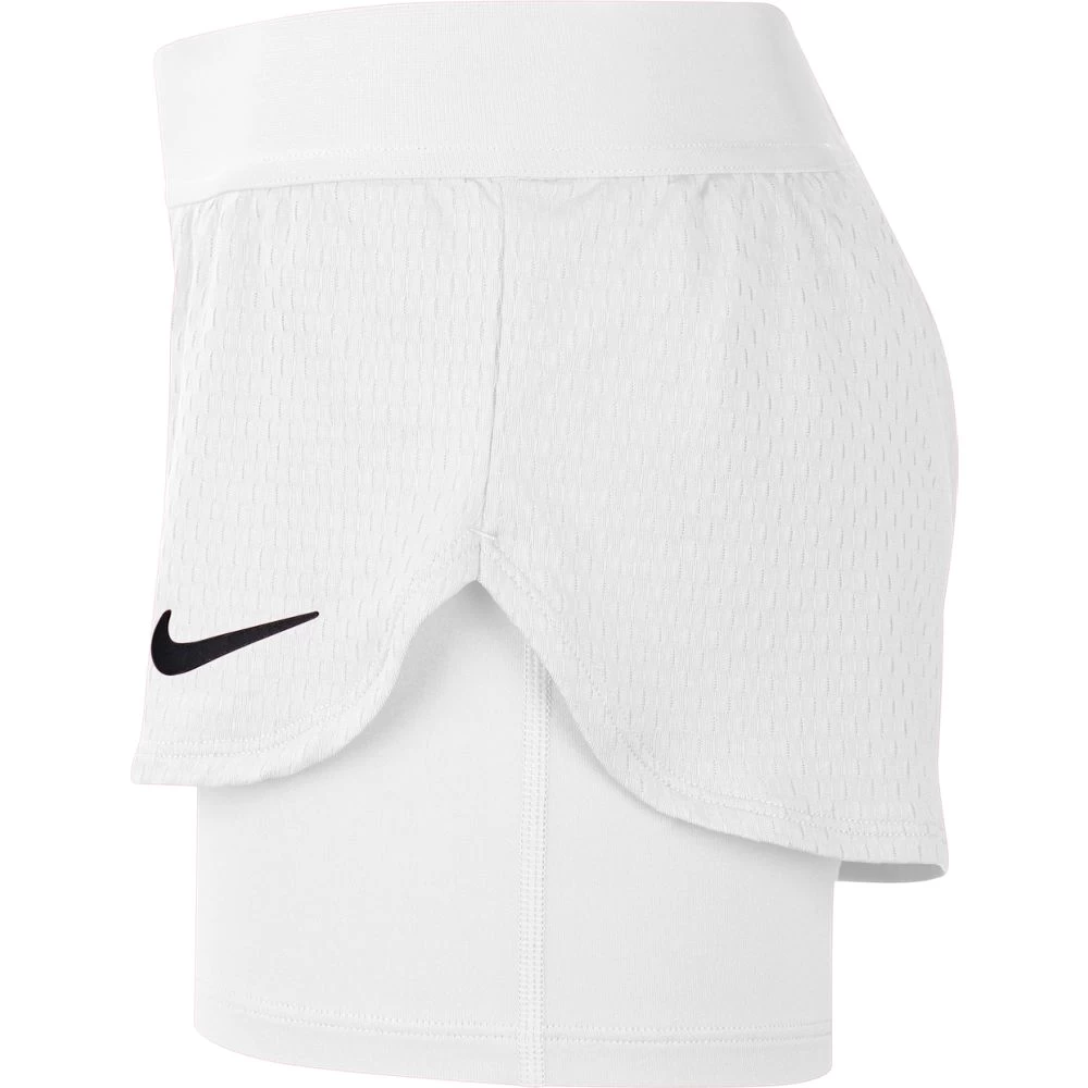 Nike Girl's Court Dri-Fit Flex Shorts (White) 7 Nike Girl's Court Dri-Fit Flex Shorts (White) - Image 5