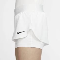 Nike Girl's Court Dri-Fit Flex Shorts (White) 16 Nike Girl's Court Dri-Fit Flex Shorts (White) -Racquet Equipment Shop CJ0948 100 PHSYM002 1000