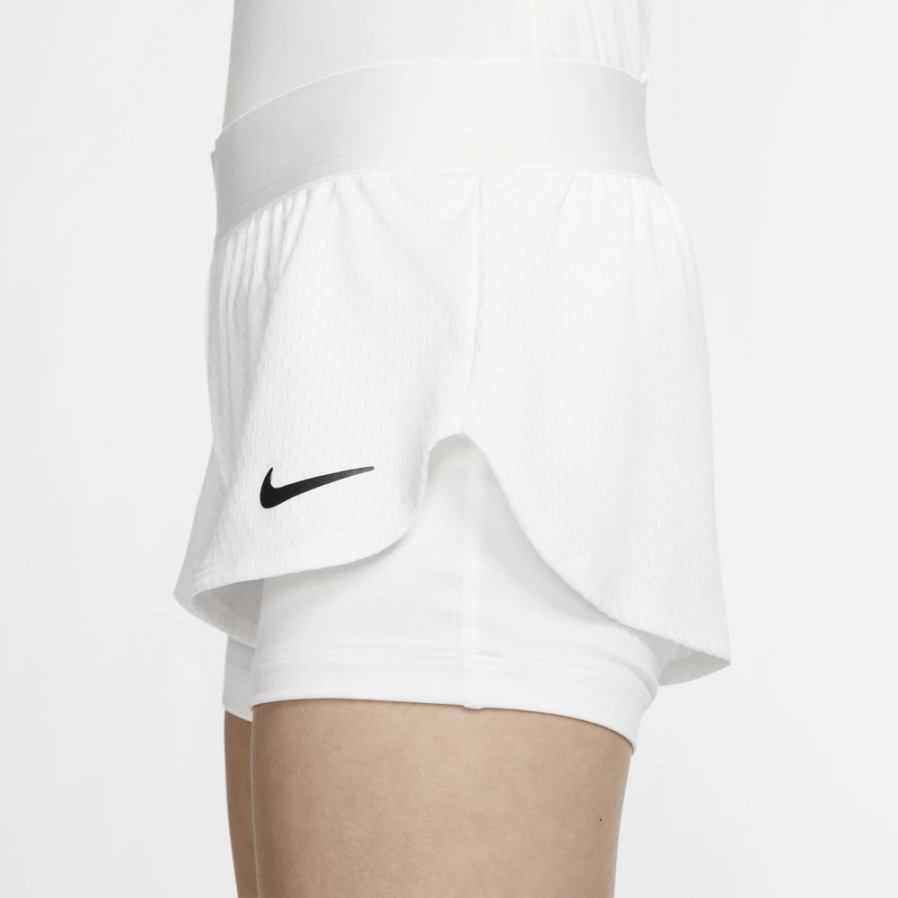 Nike Girl's Court Dri-Fit Flex Shorts (White) 9 Nike Girl's Court Dri-Fit Flex Shorts (White) - Image 7