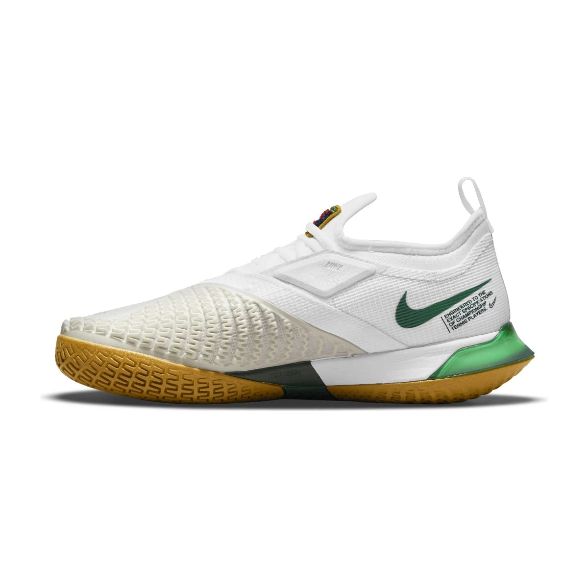 Nike React Vapor NXT Women's Tennis Shoe (White/Gold/Green) 4 Nike React Vapor NXT Women's Tennis Shoe (White/Gold/Green) - Image 2