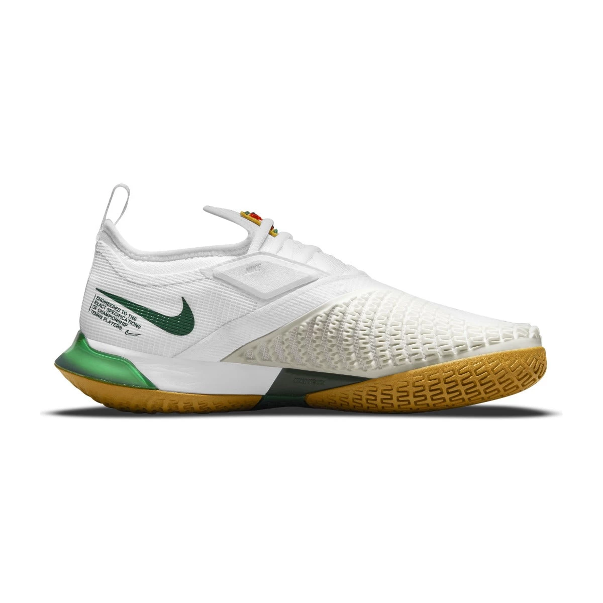 Nike React Vapor NXT Women's Tennis Shoe (White/Gold/Green) 12 Nike React Vapor NXT Women's Tennis Shoe (White/Gold/Green) - Image 10