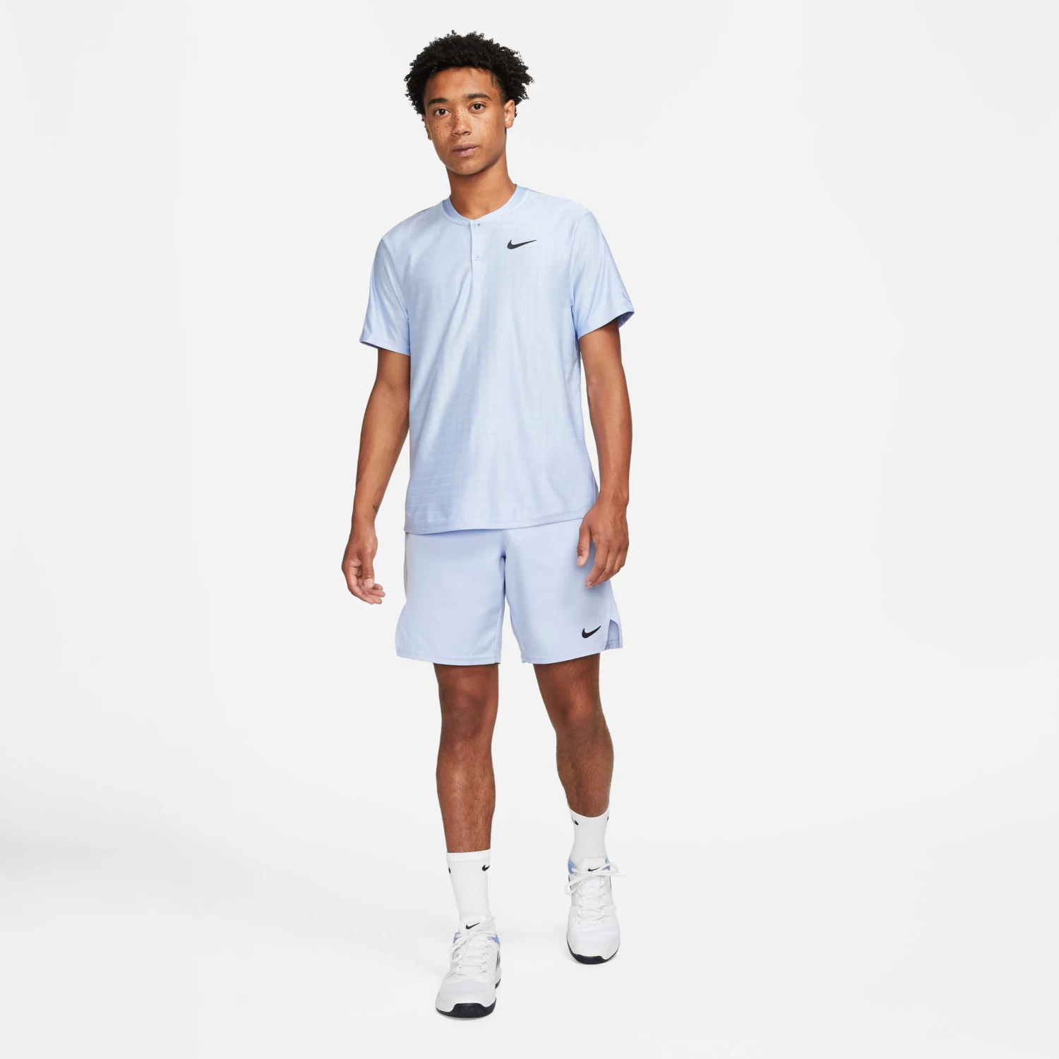 Nike Men's Dri-FIT Advantage Polo (Aluminum/Black) 5 Nike Men's Dri-FIT Advantage Polo (Aluminum/Black) - Image 3