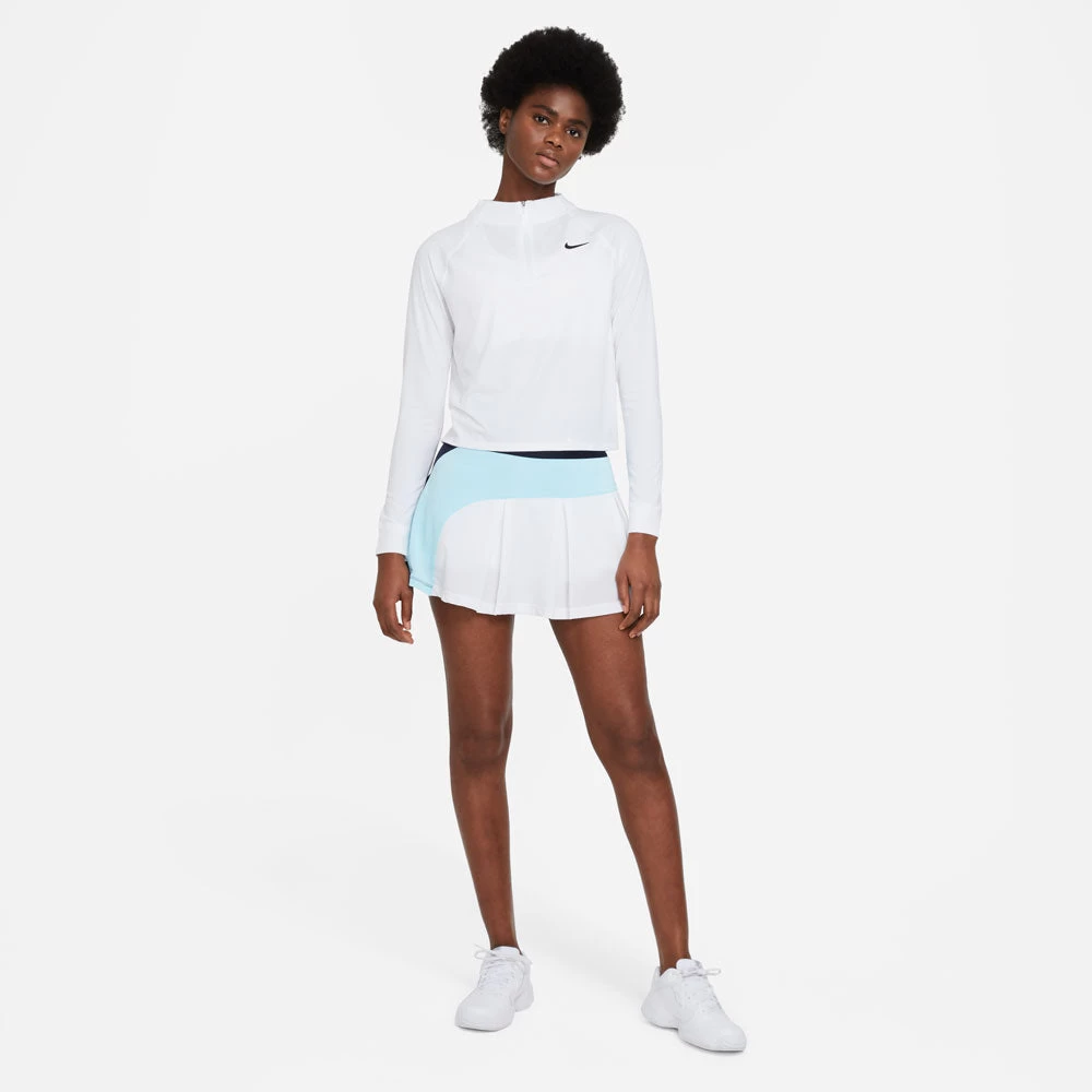 Nike Women's Victory Dri-FIT Long Sleeve Top (White/Black) 4 Nike Women's Victory Dri-FIT Long Sleeve Top (White/Black) - Image 2