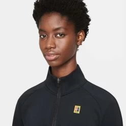 Nike Women's Dri-FIT Heritage Full Zip Jacket (Black) 8 Nike Women's Dri-FIT Heritage Full Zip Jacket (Black) -Racquet Equipment Shop CV4701 010 3