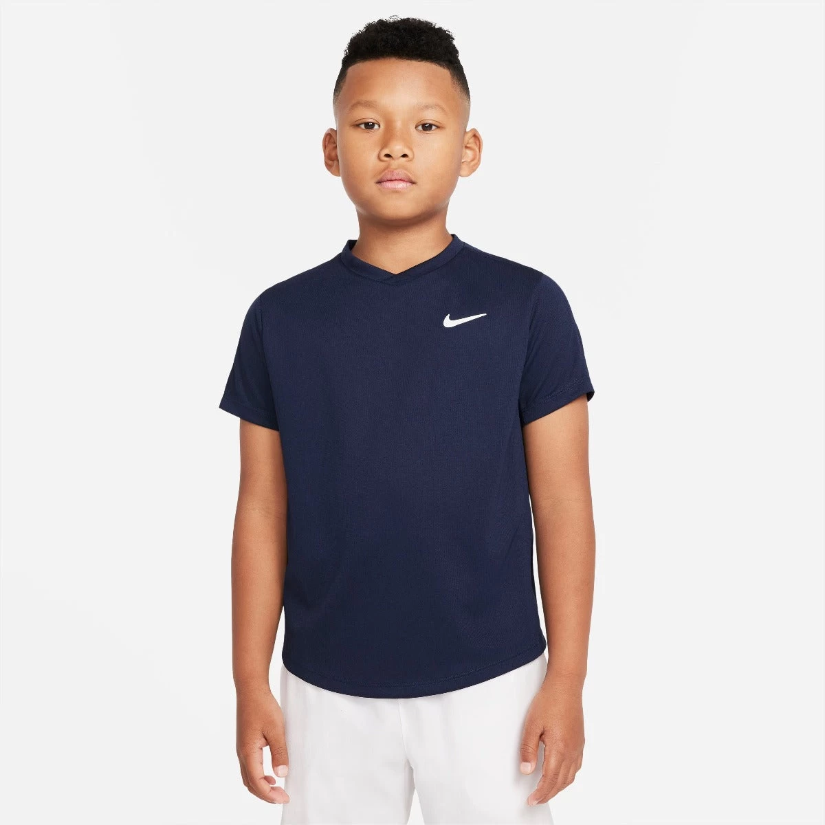 Nike Boys' Dri-FIT Victory Top (Obsidian/White) 3 Nike Boys' Dri-FIT Victory Top (Obsidian/White)
