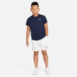 Nike Boys' Dri-FIT Victory Top (Obsidian/White) 14 Nike Boys' Dri-FIT Victory Top (Obsidian/White) -Racquet Equipment Shop CV7565 451 PHSYM003 3144