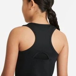 Nike Girls' Dri-FIT Victory Tank (Black/White) 11 Nike Girls' Dri-FIT Victory Tank (Black/White) -Racquet Equipment Shop CV7573 010 PHSYM002 3144