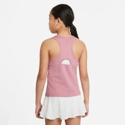 Nike Girls' Dri-FIT Victory Tank (Elemental Pink/White) 12 Nike Girls' Dri-FIT Victory Tank (Elemental Pink/White) -Racquet Equipment Shop CV7573 698 PHSBM001 3144