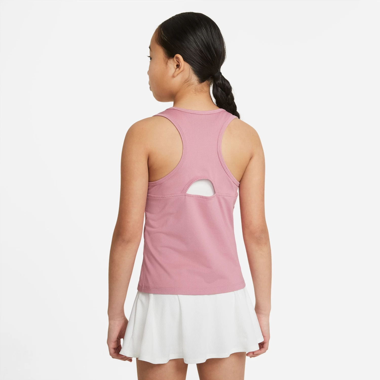 Nike Girls' Dri-FIT Victory Tank (Elemental Pink/White) 6 Nike Girls' Dri-FIT Victory Tank (Elemental Pink/White) - Image 4