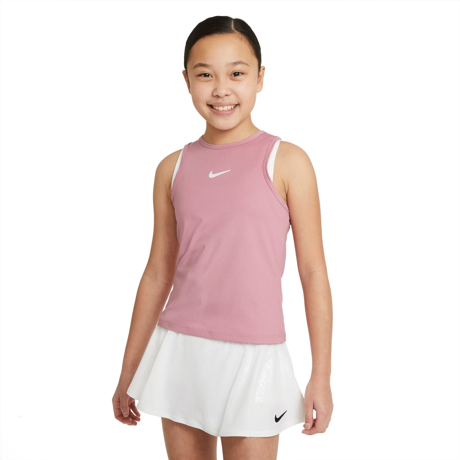 Nike Girls' Dri-FIT Victory Tank (Elemental Pink/White) 3 Nike Girls' Dri-FIT Victory Tank (Elemental Pink/White)
