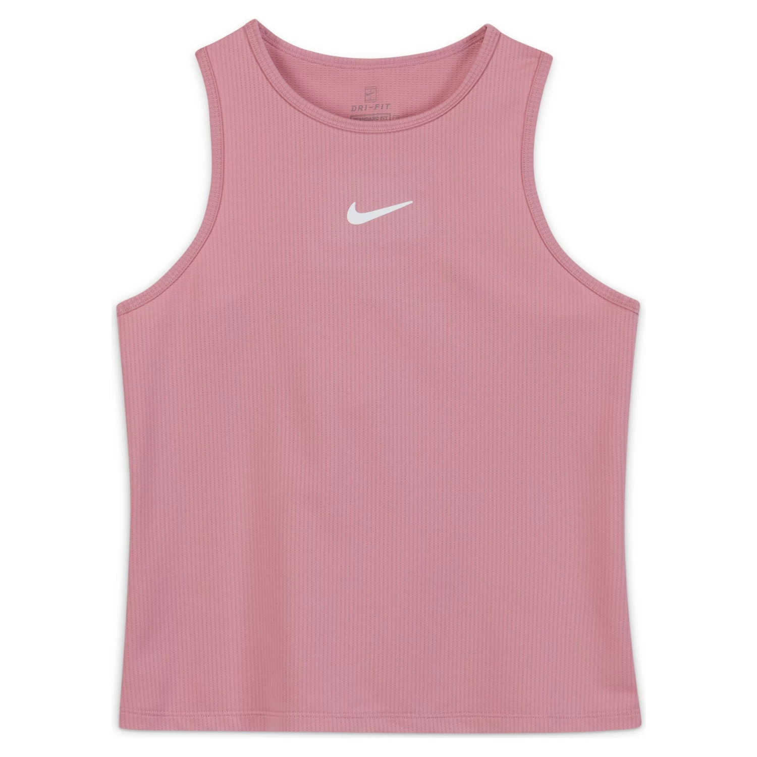Nike Girls' Dri-FIT Victory Tank (Elemental Pink/White) 4 Nike Girls' Dri-FIT Victory Tank (Elemental Pink/White) - Image 2