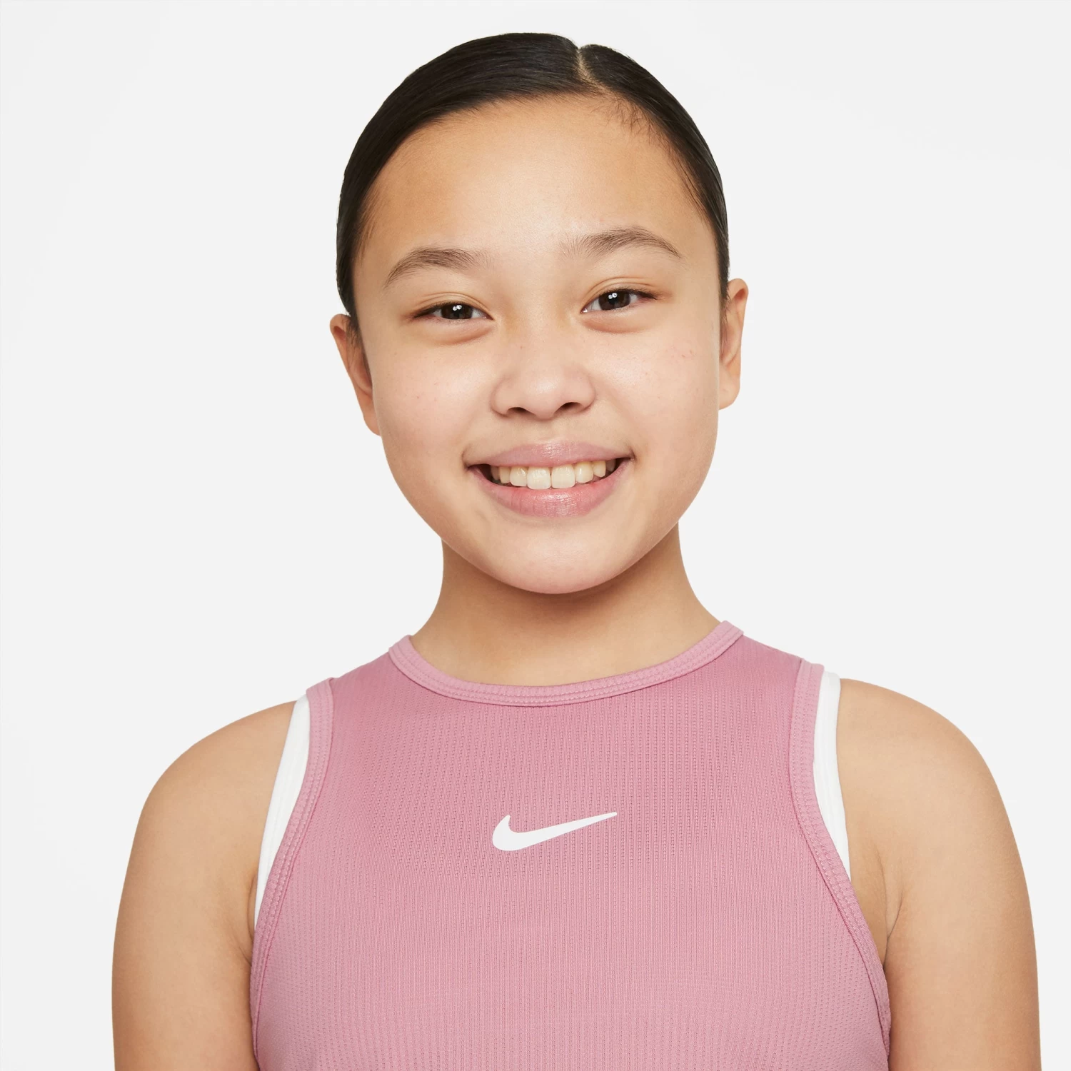 Nike Girls' Dri-FIT Victory Tank (Elemental Pink/White) 9 Nike Girls' Dri-FIT Victory Tank (Elemental Pink/White) - Image 7