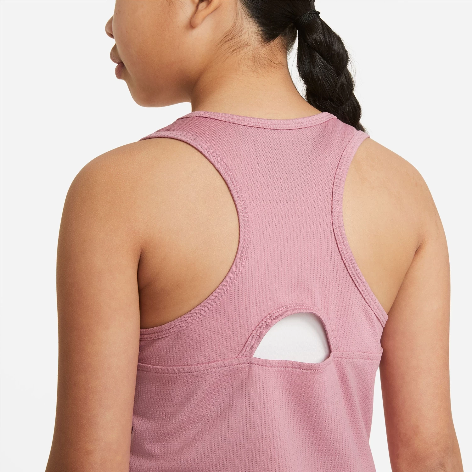 Nike Girls' Dri-FIT Victory Tank (Elemental Pink/White) 8 Nike Girls' Dri-FIT Victory Tank (Elemental Pink/White) - Image 6